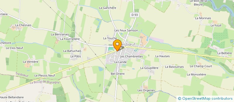 localisation de l'entreprise LA GUILDE DES TROIS BOURGS  TRESBUF