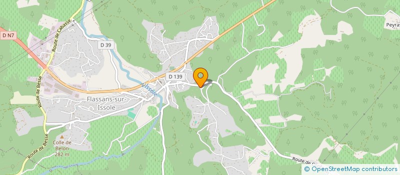 localisation de l'entreprise LA GUILDE DES VIGNERONS COEUR DU VAR à LE THORONET