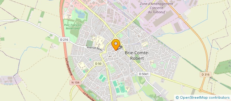 localisation de l'entreprise LA GUILDE GOURMANDE  BRIE-COMTE-ROBERT