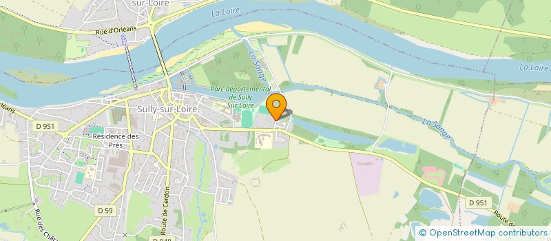 localisation de l'entreprise LA GUILDE MAGIC SULLYLOISE à SULLY-SUR-LOIRE