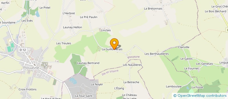 localisation de l'entreprise LA GUILHOMERAIE à PLOUASNE
