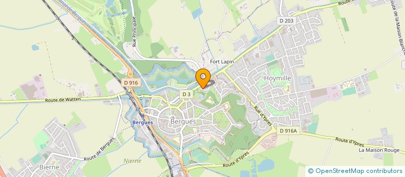 localisation de l'entreprise LA GUILLAUME TELL  BERGUES