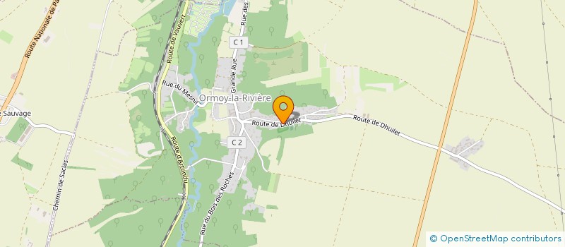 localisation de l'entreprise LA GUILLESTRINE  ORMOY-LA-RIVIERE