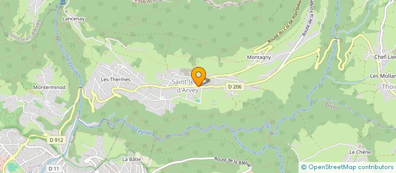 localisation de l'entreprise LA GUILLOTIERE  SAINT-JEAN-D'ARVEY