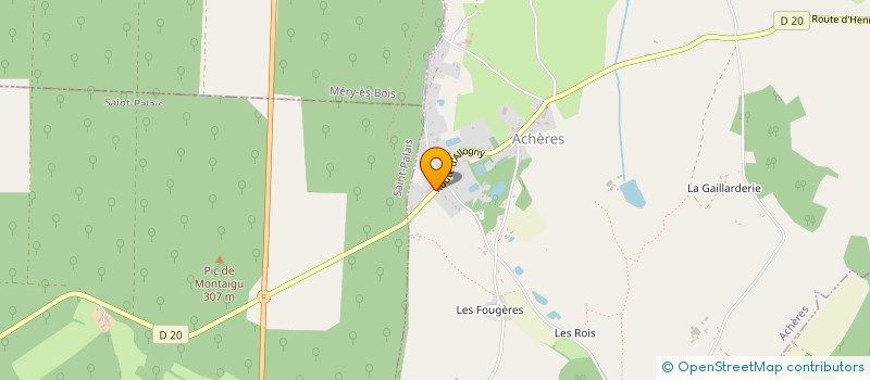 localisation de l'entreprise LA GUINCHETTE  ACHERES