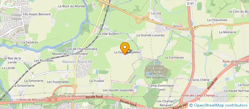 localisation de l'entreprise LA GUINEBAUDIERE à SAINT-GREGOIRE