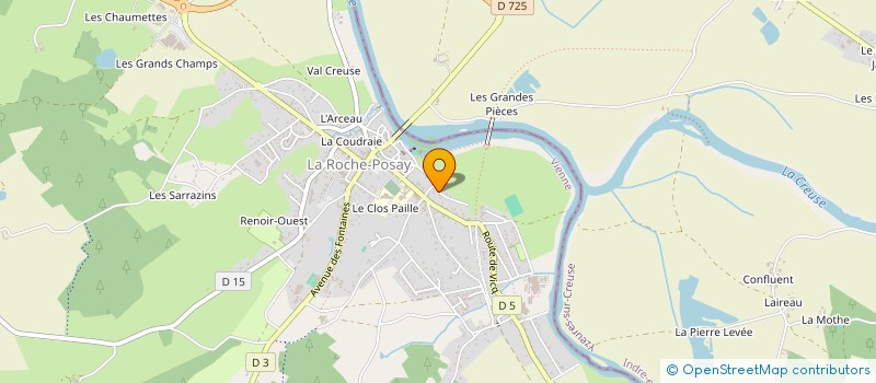 localisation de l'entreprise LA GUINGUETTE à LA ROCHE-POSAY