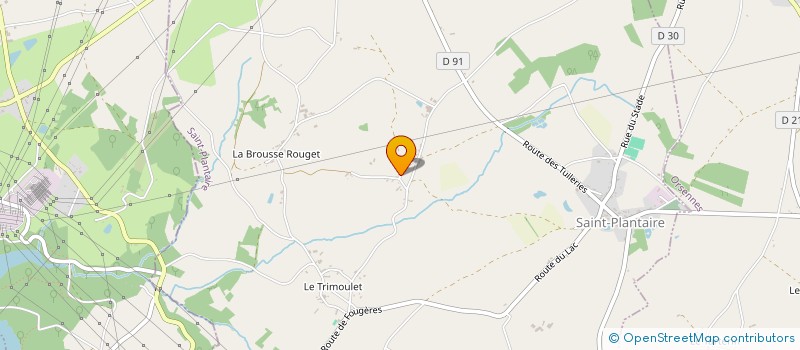 localisation de l'entreprise LA GUINGUETTE à GARGILESSE-DAMPIERRE