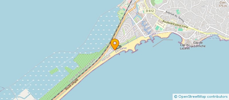 localisation de l'entreprise LA GUINGUETTE  SETE