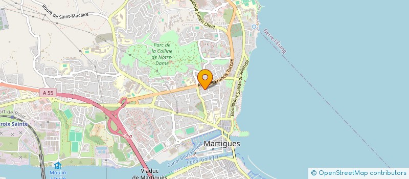 localisation de l'entreprise LA GUINGUETTE à MARTIGUES
