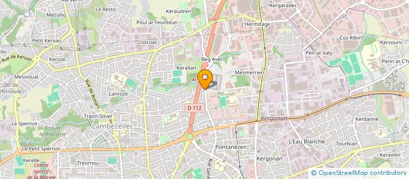 localisation de l'entreprise LA GUINGUETTE  BREST