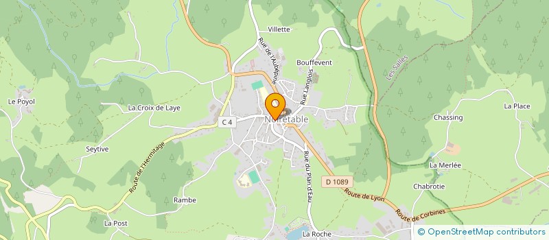 localisation de l'entreprise LA GUINGUETTE  NOIRETABLE