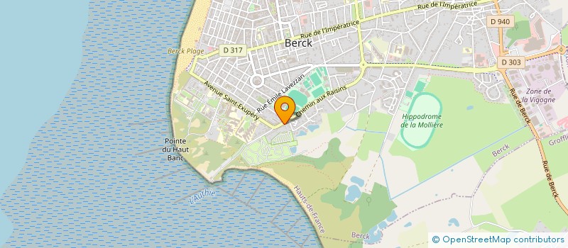 localisation de l'entreprise LA GUINGUETTE BRASSERIE à BERCK