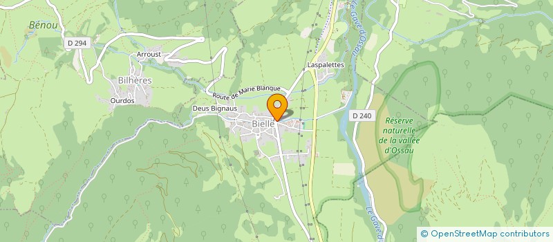 localisation de l'entreprise LA GUINGUETTE DE BIOUS  BIELLE