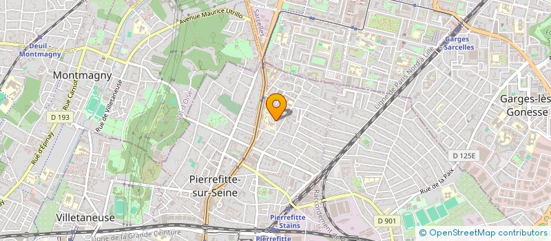 localisation de l'entreprise LA GUINGUETTE DE LA BUTTE PINSON à PIERREFITTE-SUR-SEINE