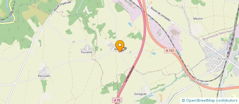 localisation de l'entreprise LA GUINGUETTE DE LA VIALETTE  LEMPDES-SUR-ALLAGNON