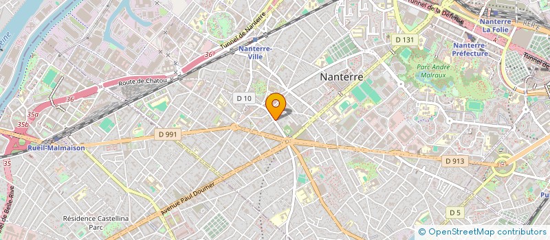 localisation de l'entreprise LA GUINGUETTE DE MARIE  NANTERRE