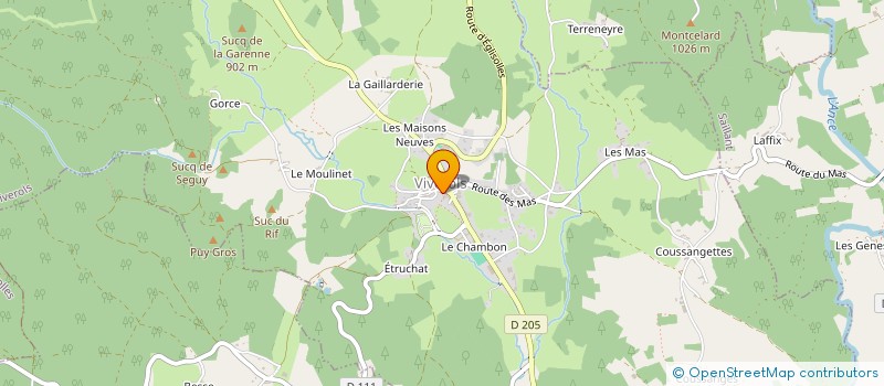 localisation de l'entreprise LA GUINGUETTE DE VIVEROLS  VIVEROLS