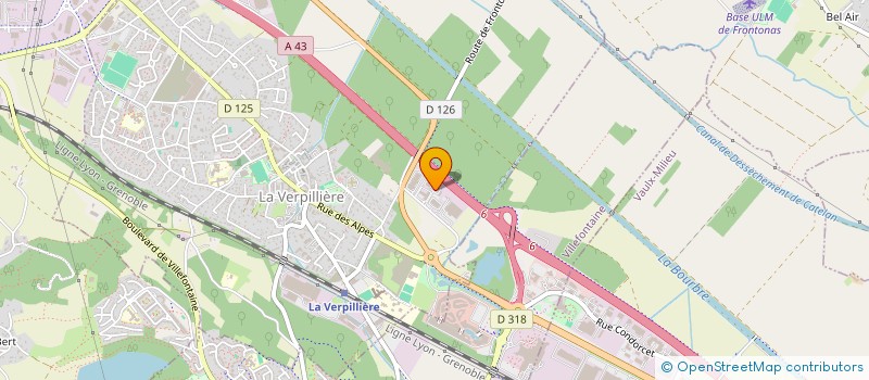 localisation de l'entreprise LA GUINGUETTE DES AMOUREUX  FRONTONAS