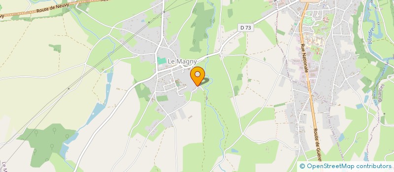 localisation de l'entreprise LA GUINGUETTE DES BORDS DE L'INDRE à LE MAGNY