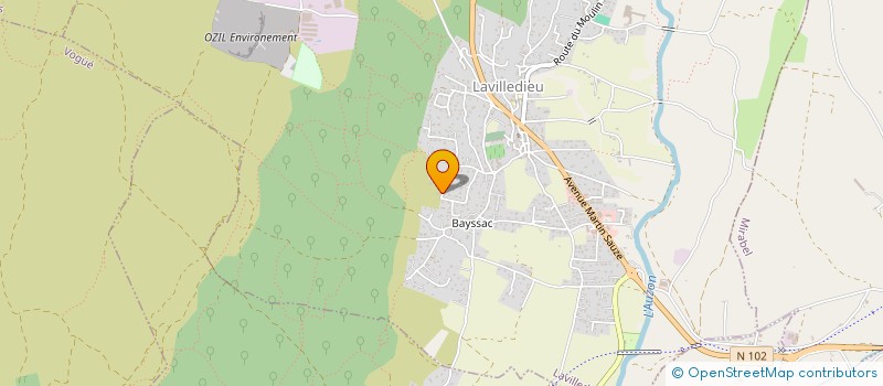 localisation de l'entreprise LA GUINGUETTE DES COPINES  LAVILLEDIEU