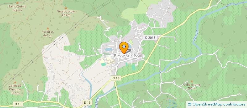 localisation de l'entreprise LA GUINGUETTE DU LAC  BESSE-SUR-ISSOLE