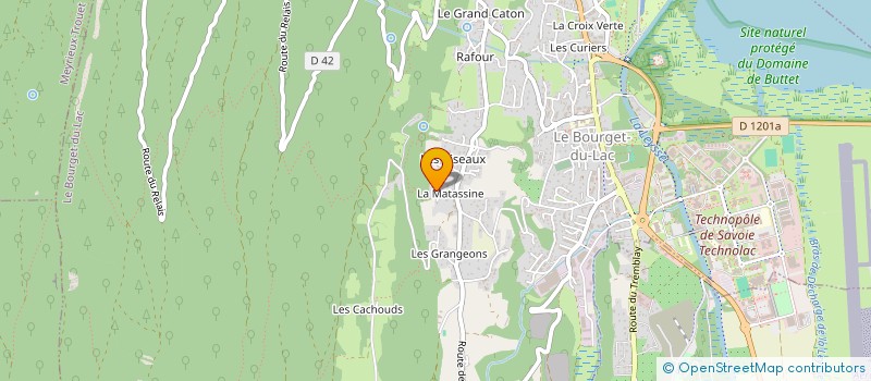 localisation de l'entreprise LA GUINGUETTE DU LAC  LE BOURGET-DU-LAC