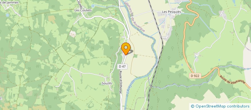 localisation de l'entreprise LA GUINGUETTE DU MOULIN DE PAPIER  LA ROUQUETTE