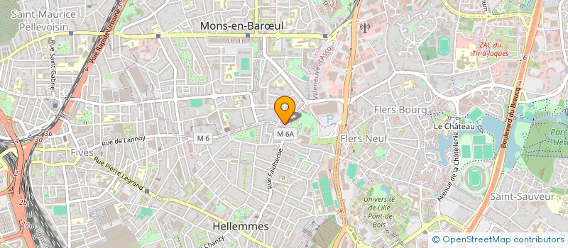 localisation de l'entreprise LA GUINGUETTE DU NORD  MONS-EN-BARUL