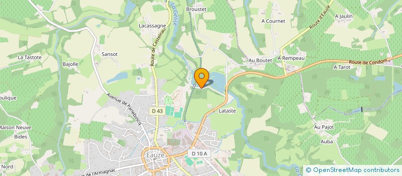 localisation de l'entreprise LA GUINGUETTE DU POUY à EAUZE