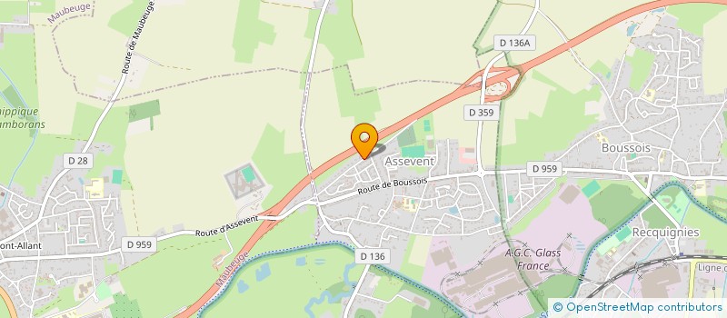 localisation de l'entreprise LA GUINGUETTE EN CAVALE  ASSEVENT