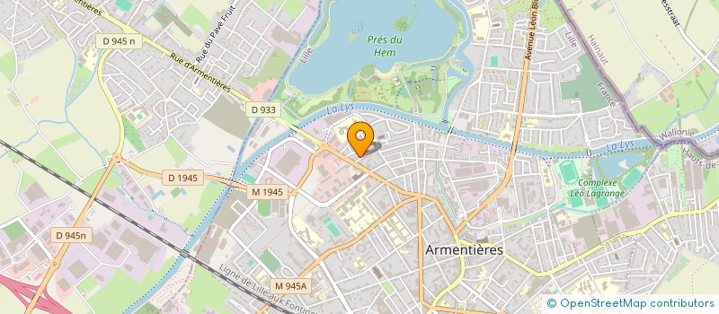 localisation de l'entreprise LA GUINGUETTE FLON FLON à ARMENTIERES