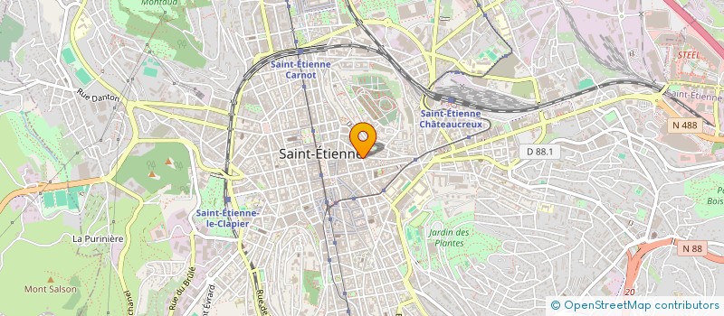 localisation de l'entreprise LA GUINGUETTE LE DEMINEUR à SAINT-ETIENNE