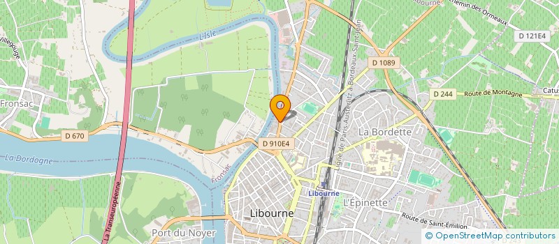 localisation de l'entreprise LA GUINGUETTE SUR L'ISLE  LIBOURNE