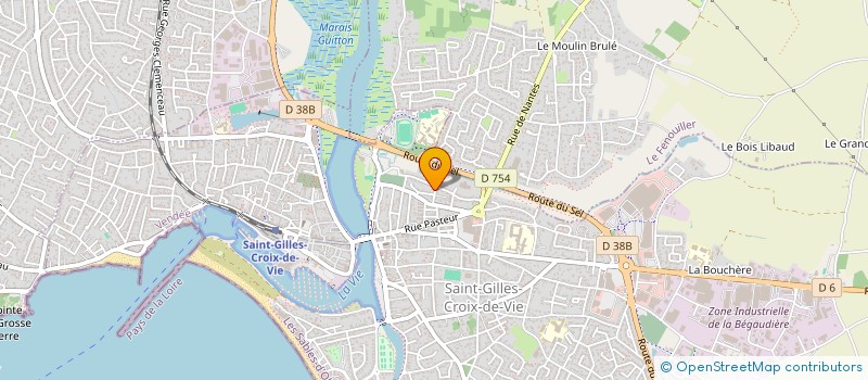 localisation de l'entreprise LA GUINZE à SAINT-GILLES-CROIX-DE-VIE
