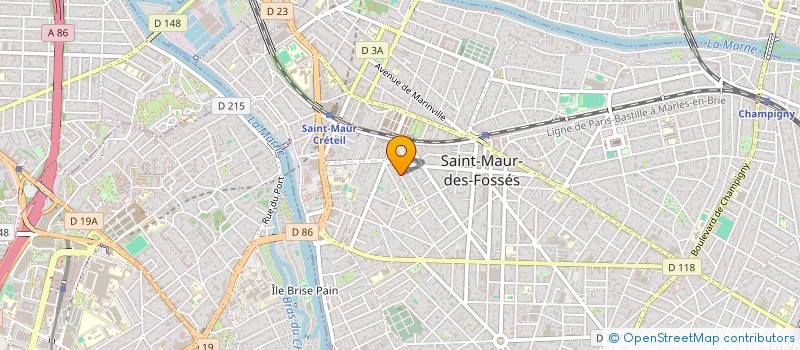 localisation de l'entreprise LA GUIOTIERE à SAINT-MAUR-DES-FOSSES