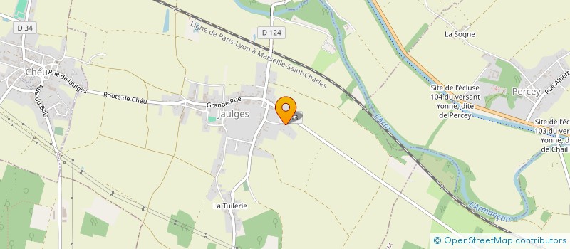 localisation de l'entreprise LA GUITOUNE  JAULGES