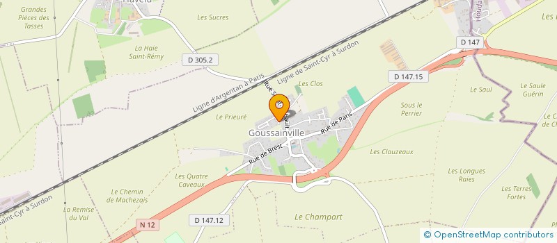 localisation de l'entreprise LA GUITOUNE à GOUSSAINVILLE