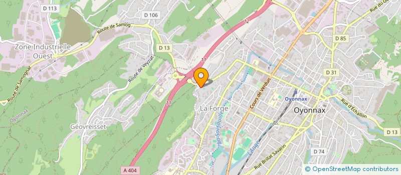 localisation de l'entreprise LA GUY EN MAIN à OYONNAX