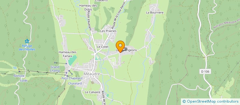 localisation de l'entreprise LA GUYONNE  AUTRANS-MEAUDRE EN VERCORS