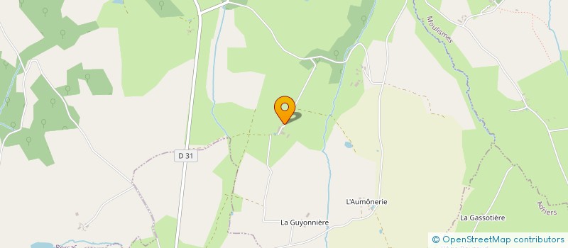 localisation de l'entreprise LA GUYONNIERE à PERSAC