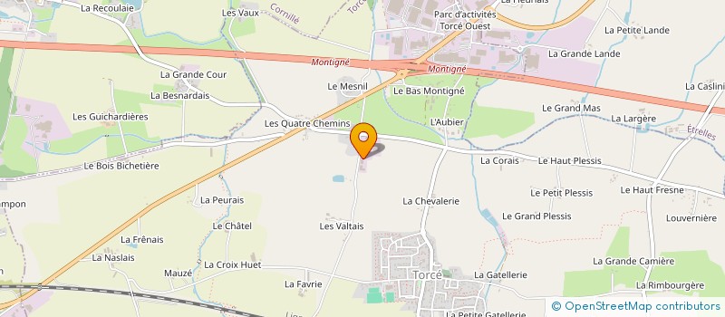 localisation de l'entreprise LA GUYOTTIERE  TORCE