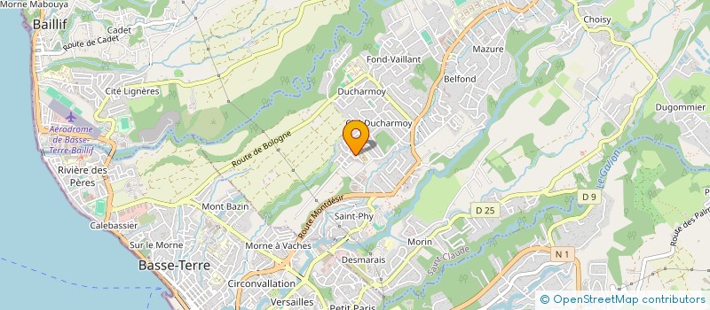 localisation de l'entreprise LA GWAD' COM & EVENT à SAINT-CLAUDE