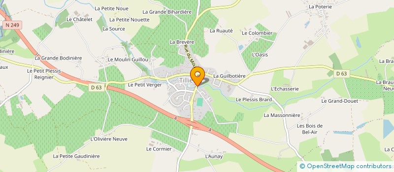 localisation de l'entreprise LA GWADARC à SEVREMOINE