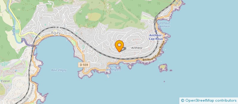 localisation de l'entreprise LA GYMSNASTIQUE VOLONTAIRE ESTEREL SAINT-RAPHAEL AGAY ASSOCIATION  SAINT-RAPHAEL