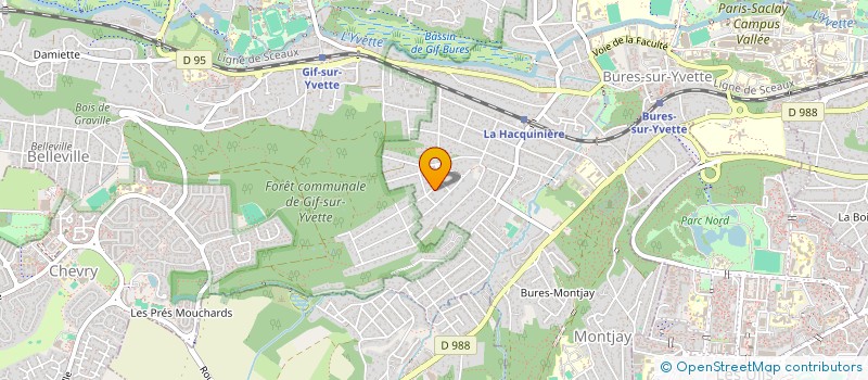 localisation de l'entreprise LA HACQUINIERE à BURES SUR YVETTE