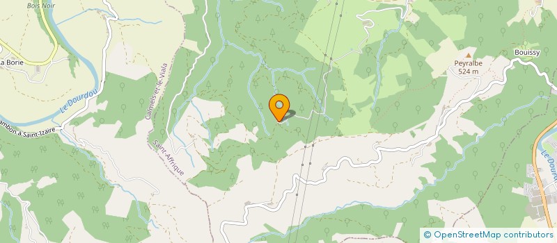 localisation de l'entreprise LA HACTIERE  ST-AFFRIQUE