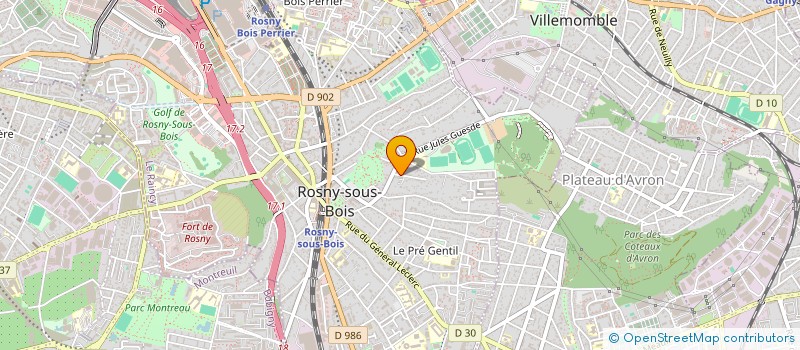 localisation de l'entreprise LA HAGUE à ROSNY-SOUS-BOIS