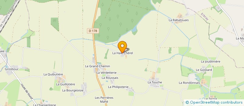 localisation de l'entreprise LA HAIE CHEREL à MOISDON-LA-RIVIERE