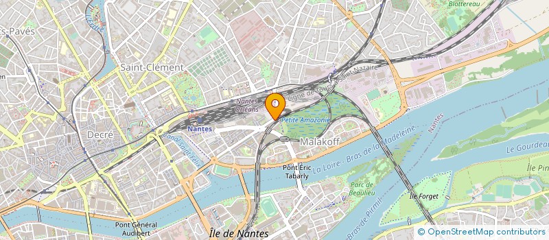 localisation de l'entreprise LA HAIE DE BOURDIERE  NANTES